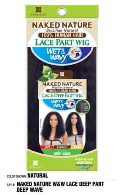 NAKED - NATURE WET & WAVY 100% BRAZILIAN HUMAN WIG DEEP WAVE (HUMAN) -Zoe Beauty Supply Shop WDNDW