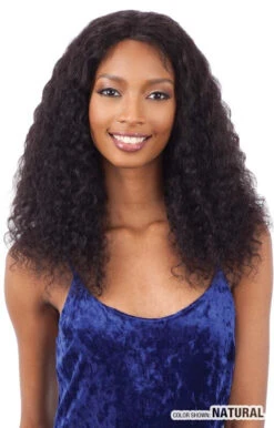 NAKED - NATURE WET AND WAVY DEEP CURL LACE FRONTAL WIG (HUMAN)