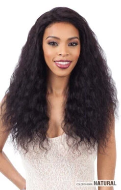 NAKED - NATUREWET AND WAVY LOOSE DEEP LACE FRONTAL WIG (100% HUMAN HAIR)