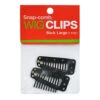 MAGIC COLLECTION - 2 Pieces Snap Comb Wig Clips Large BLACK -Zoe Beauty Supply Shop WigClipLarge