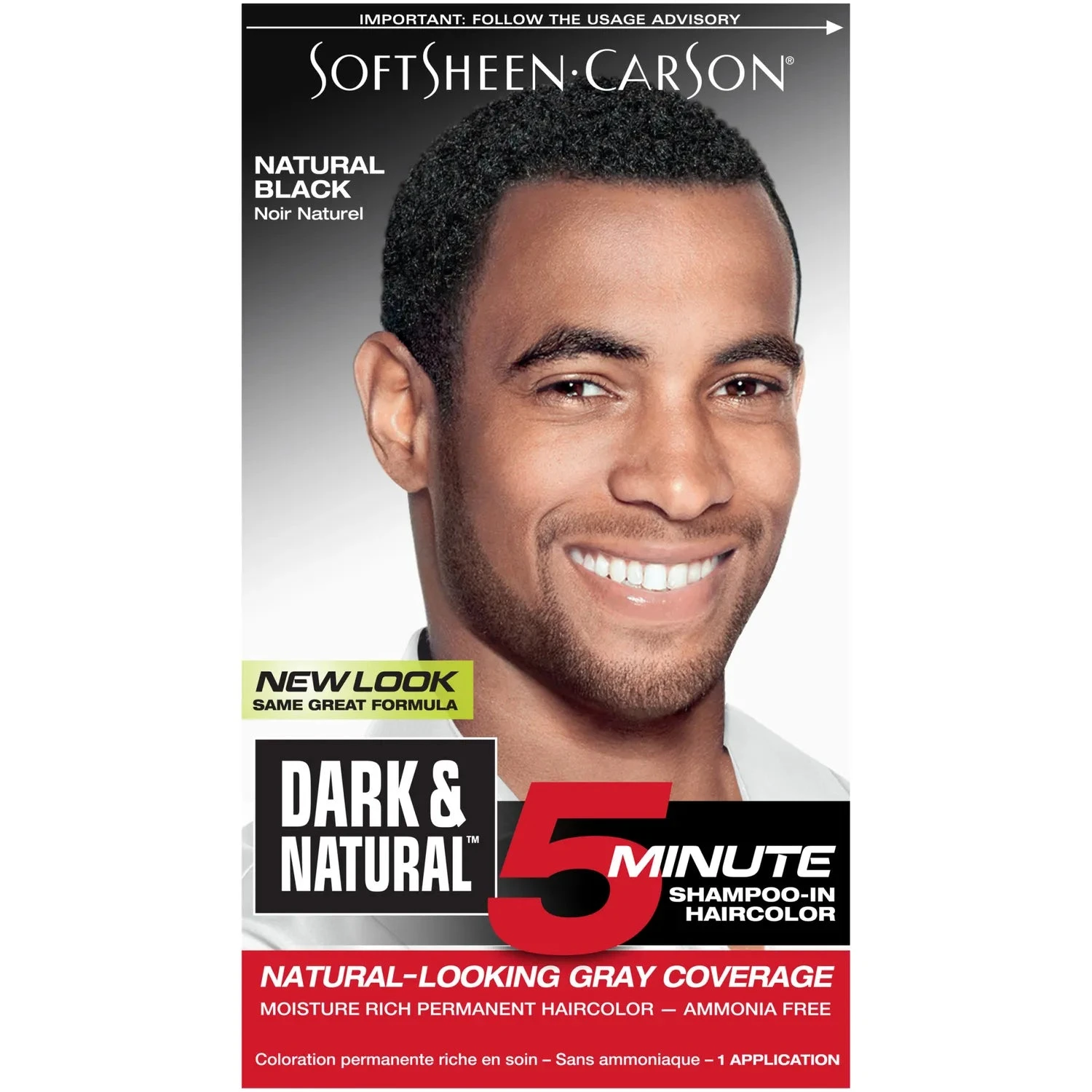 SoftSheen Carson - Dark & Natural 5 Minute Shampoo-In Hair Color NATURAL BLACK 1 SoftSheen Carson - Dark & Natural 5 Minute Shampoo-In Hair Color NATURAL BLACK