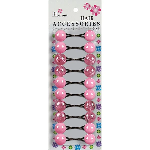 BLOSSOM - Hair Accessories Hair Knockers 10PCs Clear Assorted #PPP01-04M1 1 BLOSSOM - Hair Accessories Hair Knockers 10PCs Clear Assorted #PPP01-04M1