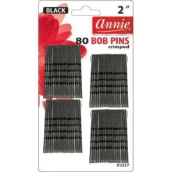 ANNIE - Bobby Pins 2" 80PCs BLACK #3337