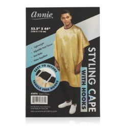 ANNIE - Styling Cape With Hooks GOLD 5 ANNIE - Styling Cape With Hooks GOLD -Zoe Beauty Supply Shop annie cutting cape with stretchable hookannieannie international 30807321 900x 47cc54a7 b09b 4461 9988 cede958b74c9