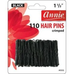 ANNIE - Hair Pins 1 1/2" 110PCs BLACK #3332