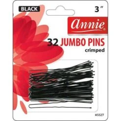 ANNIE - Jumbo Hair Pins 3" 32PCs BLACK #3327