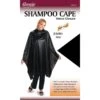 ANNIE - Velcro Closure Shampoo Cape BLACK #3914 -Zoe Beauty Supply Shop annie shampoo jumbo size 54 x 60 cape blackannieannie international 28652011