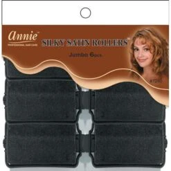 ANNIE - Professional Silky Satin Rollers JUMBO BLACK -Zoe Beauty Supply Shop annie silky satin rollers size jumbo 6ct blackannieannie international 28641745 grande 31bb8584 474e 40dc 8cc2 624aa784e56c