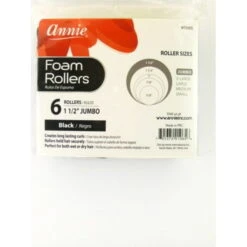 ANNIE - Professional Foam Rollers 1 1/2" 6PCs JUMBO BLACK #1065 -Zoe Beauty Supply Shop b69cb366 6928 4bcc ba75 650231c8b38b.d827eb1f9e204ac2945e52d252dffe10