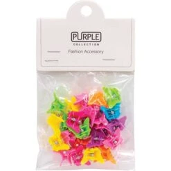 PURPLE COLLECTION - Fashion Accessory Butterfly Clips #HCL10AST