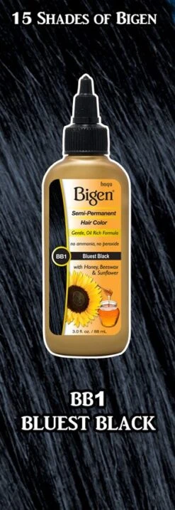 Bigen - Semi-Permanent Hair Color With Coconut & Argan -Zoe Beauty Supply Shop bigen semi permanent hair color bb1 bluest black 47