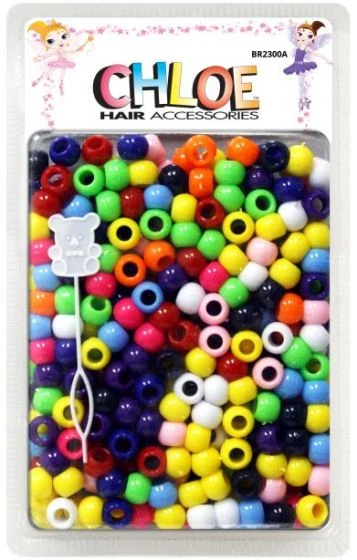 CHLOE - HAIR BEAD REGULAR ASSORTED 200 PIECES 1 CHLOE - HAIR BEAD REGULAR ASSORTED 200 PIECES