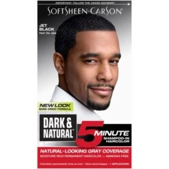 SoftSheen Carson - Dark & Natural 5 Minute Shampoo-In Hair Color JET BLACK