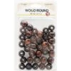 MAGIC COLLECTION - Wood Round Hair Bead (L) Dark Brown -Zoe Beauty Supply Shop db654db0 067e 11ef b27c 374b0f8ef599