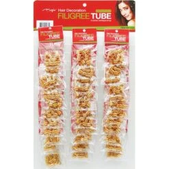 MAGIC COLLECTION - Filigree Tube Medium 8mm Gold