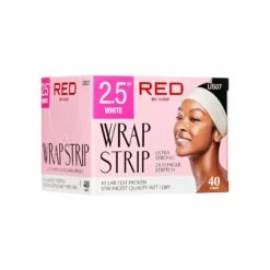 KISS - RED WRAP STRIP WHITE 2.5" 40 PCS BOX