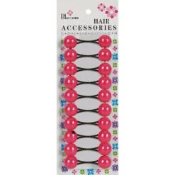 BLOSSOM - Hair Accessories Hair Knockers 10PCs HOT PINK Assorted #PPP01-05