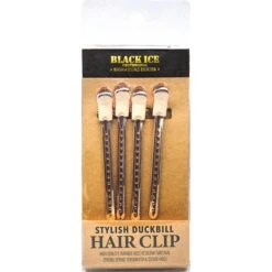 BLACK ICE - Professional Barber Hair Clip Rose Gold 4PCs