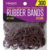 MAGIC COLLECTION - Premium Black Rubber Bands DARK BROWN 300PCS -Zoe Beauty Supply Shop e7573b10 be0d 11ee 9c7f bf88eadf325f