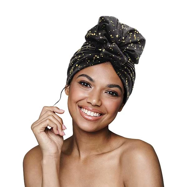 MAGIC COLLECTION - Fashion Turban BLACK #FTU-101 1 MAGIC COLLECTION - Fashion Turban BLACK #FTU-101