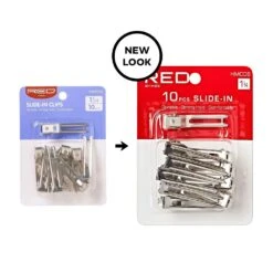 KISS - RED 1 3/4' SLIDE IN CLIP 10PCS -Zoe Beauty Supply Shop hmc08 revamp