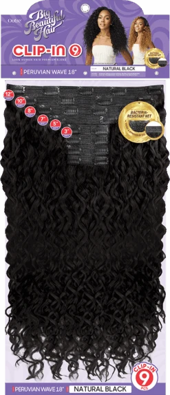 OUTRE - BIG BEAUTIFUL HAIR CLIP-IN- 9PCS - PERUVIAN WAVE 18" - HT 19 OUTRE - BIG BEAUTIFUL HAIR CLIP-IN- 9PCS - PERUVIAN WAVE 18" - HT -Zoe Beauty Supply Shop image 0131f78d 7048 4798 8184 c4f2aa0b472f