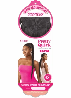 OUTRE - PRETTY QUICK - WRAP PONY - NATURAL BRAIDED PONYTAIL 32" -Zoe Beauty Supply Shop image 204742e1 29c9 442e a747 c1cd62a480bb