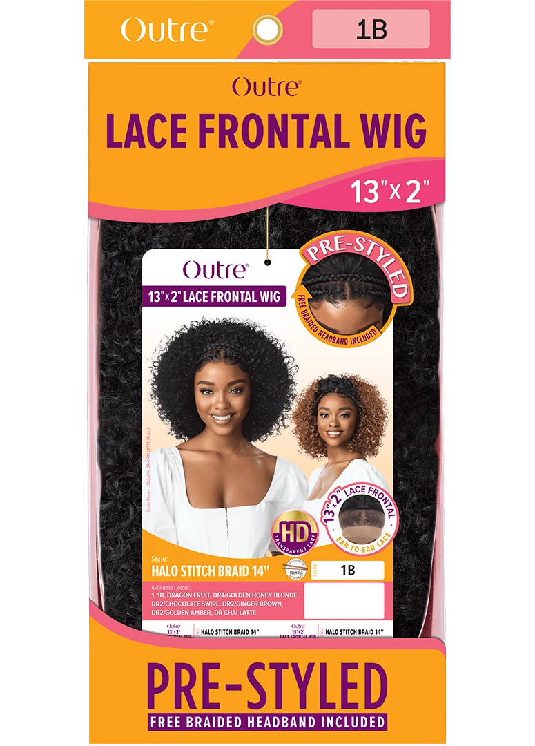 OUTRE - 13x2 LACE FRONTAL WIG - HALO STITCH BRAID 14 - HT 6 OUTRE - 13x2 LACE FRONTAL WIG - HALO STITCH BRAID 14 - HT - Image 6