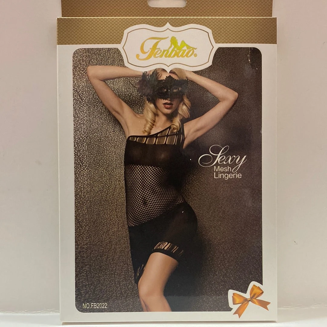 FENBAO - Mesh Sexy Lingerie BLACK (NO.FB2022) 1 FENBAO - Mesh Sexy Lingerie BLACK (NO.FB2022)