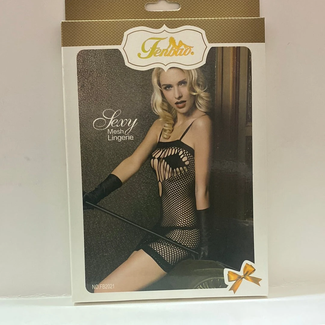 FENBAO - Mesh Sexy Lingerie BLACK (NO.FB2021) 1 FENBAO - Mesh Sexy Lingerie BLACK (NO.FB2021)