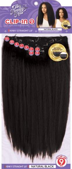OUTRE - BIG BEAUTIFUL HAIR CLIP-IN- 9PCS - KINKY STRAIGHT 18" - HT -Zoe Beauty Supply Shop image 9db126be 9e8c 4f75 9e22 fa926fde074d