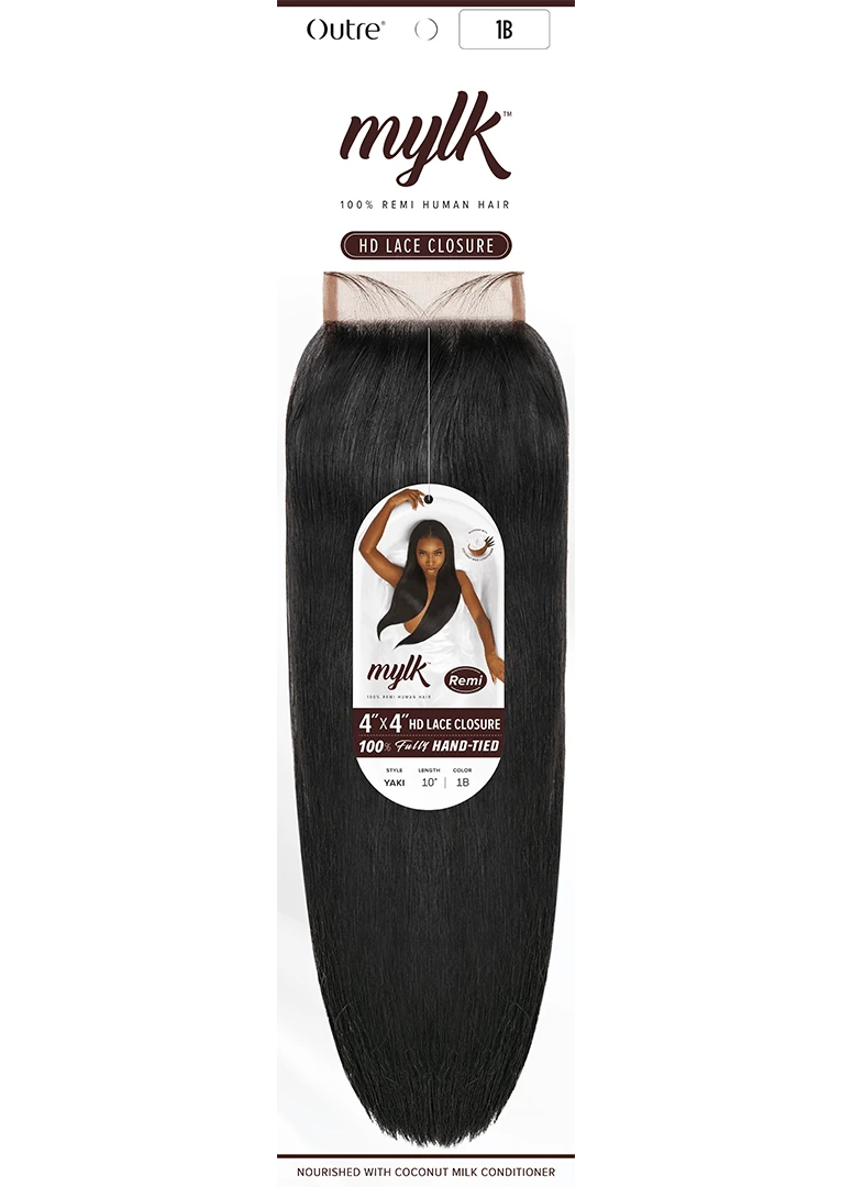 OUTRE - HH MYLK YAKI - 4X4 HD CLOSURE STRAIGHT 4 OUTRE - HH MYLK YAKI - 4X4 HD CLOSURE STRAIGHT - Image 4