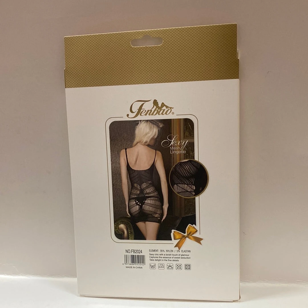 FENBAO - Mesh Sexy Lingerie BLACK (NO.FB2024) 2 FENBAO - Mesh Sexy Lingerie BLACK (NO.FB2024) - Image 2