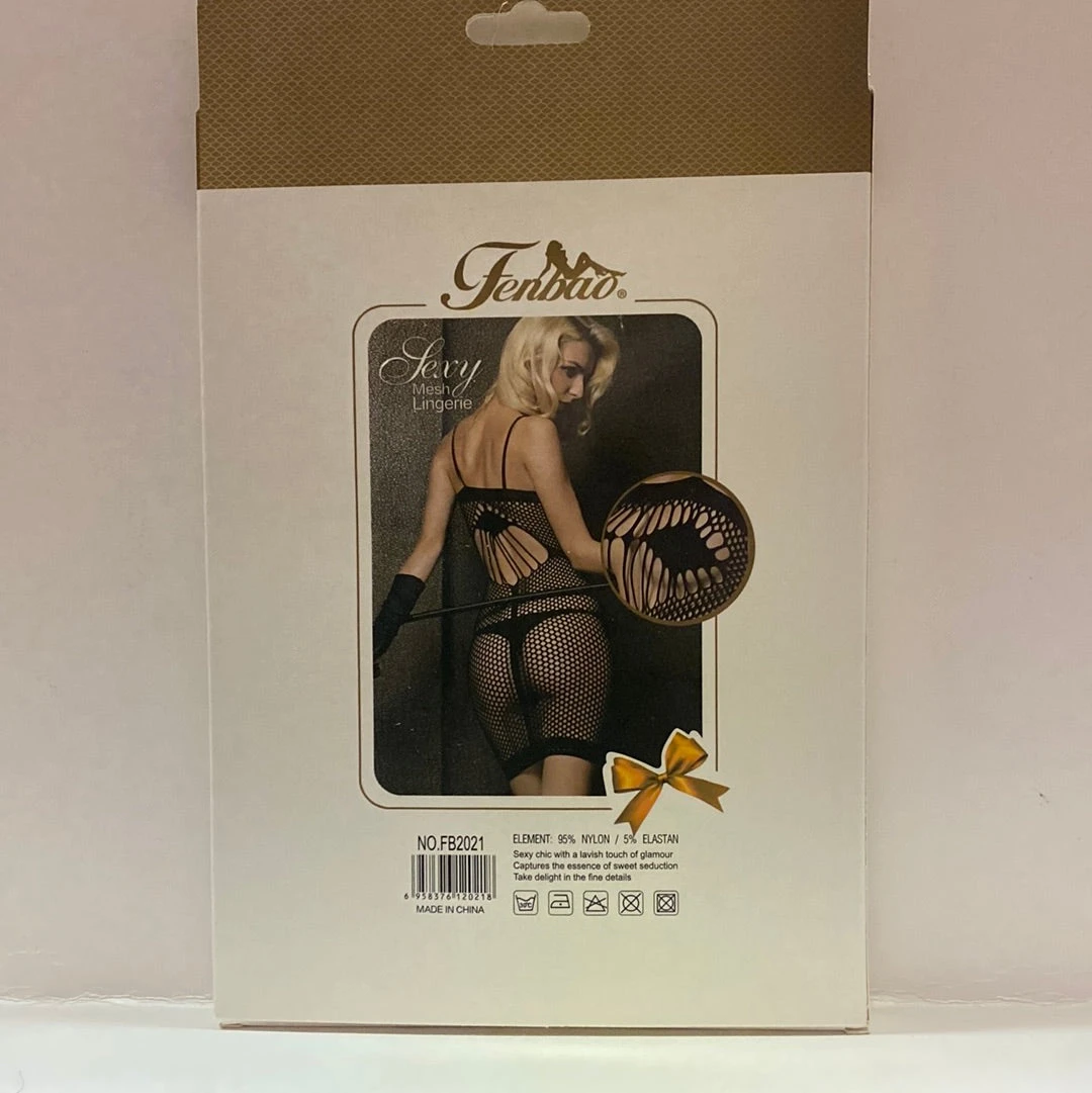 FENBAO - Mesh Sexy Lingerie BLACK (NO.FB2021) 2 FENBAO - Mesh Sexy Lingerie BLACK (NO.FB2021) - Image 2