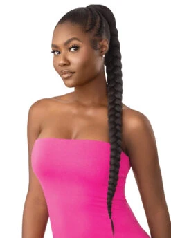 OUTRE - PRETTY QUICK - WRAP PONY - NATURAL BRAIDED PONYTAIL 32"