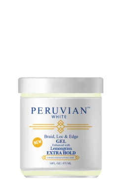 PERUVIAN - WHITE BRAID, LOC & EDGE GEL LEMONGRASS (EXTRA HOLD)