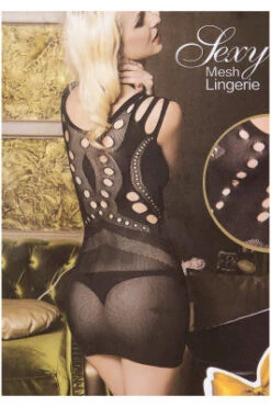 FENBAO - Mesh Sexy Lingerie BLACK (NO.FB2032) -Zoe Beauty Supply Shop mid 2032B