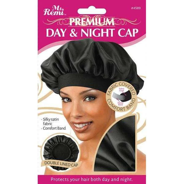ANNIE - Ms. Remi Premium Day & Night Cap BLACK #4589 1 ANNIE - Ms. Remi Premium Day & Night Cap BLACK #4589
