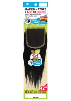 NAKED - NATURE LACE CLOSURE 4X4 WET & WAVY DEEP WAVE (HUMAN)