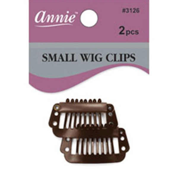 ANNIE - Small Wig Clips 2PCs BROWN #3126 3 ANNIE - Small Wig Clips 2PCs BROWN #3126 - Image 3
