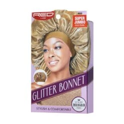 KISS - RED GLITTER BONNET SJ GOLD PEAR