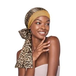 KISS - RED EDGE BAND WRAP SCARF LEOPARD