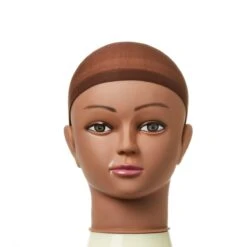 KISS - RED 5 PCS STOCKING WIG CAP (DARK BROWN) -Zoe Beauty Supply Shop red hvp08 product front 2 nov.08.2020