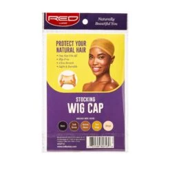 KISS - RED 5 PCS STOCKING WIG CAP (DARK BEIGE) -Zoe Beauty Supply Shop red hvp10 package back dec.04.2019 1