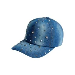 KISS - SATIN LINED STUD BASEBALL CAP STAR