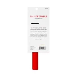 KISS - RED 2 IN 1 DETANGLE MASTER -Zoe Beauty Supply Shop redbykiss hh209 2in1detanglemasterbrush packageback 649674082464