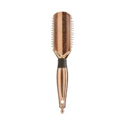 KISS - RED ROSE GOLD PADDLE BRUSH SMALL CUSHION -Zoe Beauty Supply Shop redbykiss hh37 rosegoldchromepaddlebrush product b