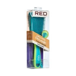 KISS - RED EZ GLIDE DETANGLING BRUSH JUMBO 8 KISS - RED EZ GLIDE DETANGLING BRUSH JUMBO -Zoe Beauty Supply Shop redbykiss hh59 glideanddefinedetanglebrush package leftside 649674057998 jul222022 web