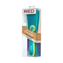 KISS - RED EZ GLIDE DETANGLING BRUSH JUMBO 9 KISS - RED EZ GLIDE DETANGLING BRUSH JUMBO -Zoe Beauty Supply Shop redbykiss hh59 glideanddefinedetanglebrush package rightside 649674057998 jul222022 web