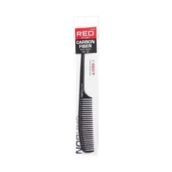 KISS - RED PROFESSIONAL CARBON WIDETEETHRATTAIL -Zoe Beauty Supply Shop redbykiss hm16 carbonfiberwideteethrattail package rightside 649674064972 oct.24.2022